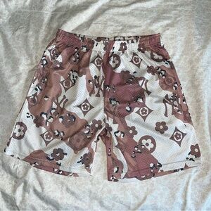 SLX Brown NY Mesh Shorts (LARGE)‎